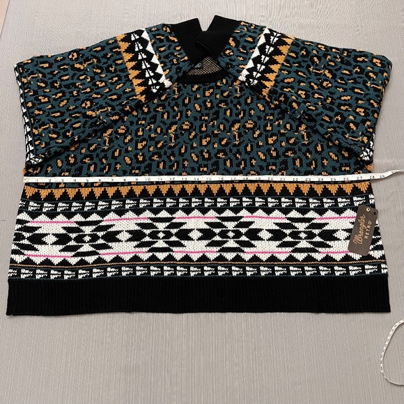 WRANGLER RETRO Aztec Animal Print Sweater Womens Size 2XL Multicolor NWT - Picture 5 of 7